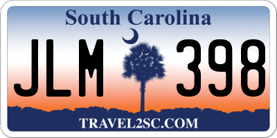 SC license plate JLM398