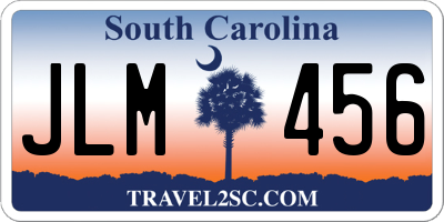 SC license plate JLM456
