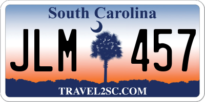 SC license plate JLM457