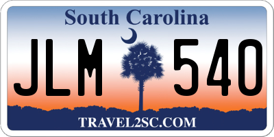 SC license plate JLM540