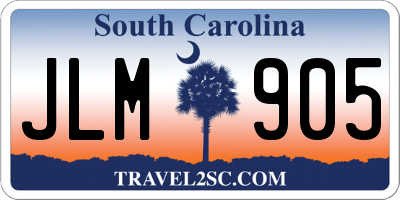 SC license plate JLM905