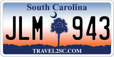SC license plate JLM943