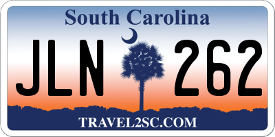 SC license plate JLN262