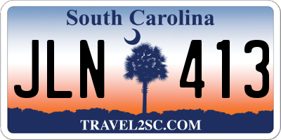SC license plate JLN413