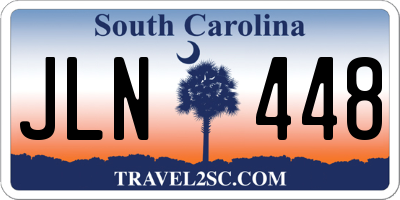 SC license plate JLN448