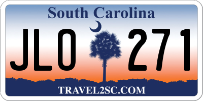 SC license plate JLO271