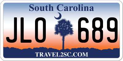 SC license plate JLO689