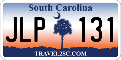 SC license plate JLP131
