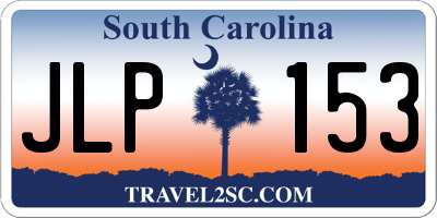 SC license plate JLP153