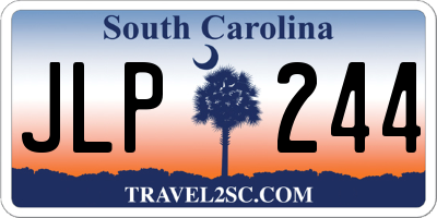 SC license plate JLP244