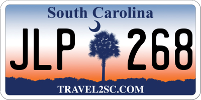 SC license plate JLP268