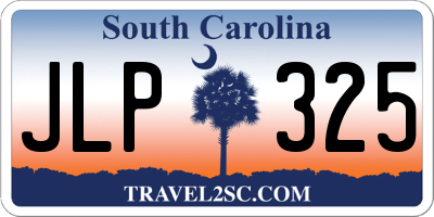 SC license plate JLP325