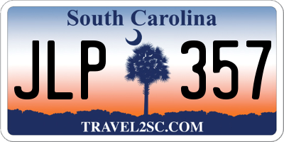 SC license plate JLP357