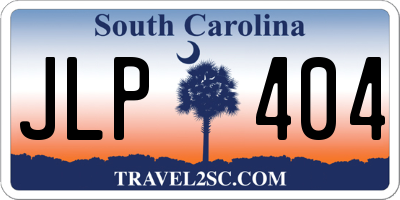 SC license plate JLP404