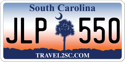 SC license plate JLP550