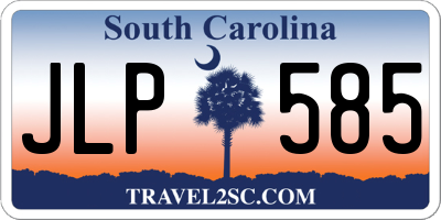 SC license plate JLP585