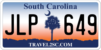 SC license plate JLP649