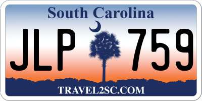 SC license plate JLP759