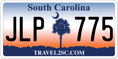 SC license plate JLP775