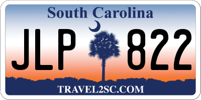 SC license plate JLP822
