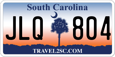 SC license plate JLQ804