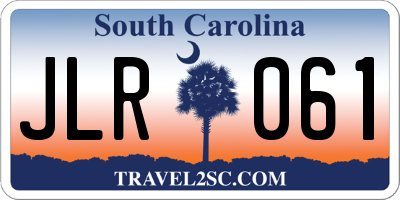 SC license plate JLR061