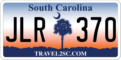 SC license plate JLR370