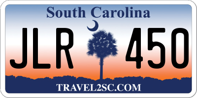 SC license plate JLR450