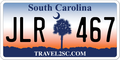 SC license plate JLR467