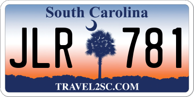 SC license plate JLR781