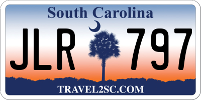 SC license plate JLR797