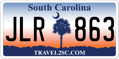 SC license plate JLR863