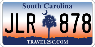 SC license plate JLR878