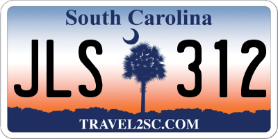 SC license plate JLS312