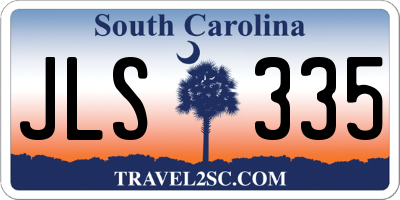 SC license plate JLS335