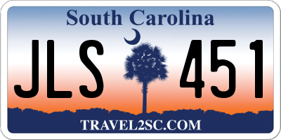 SC license plate JLS451