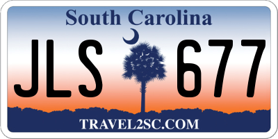 SC license plate JLS677