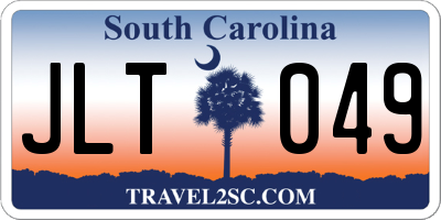 SC license plate JLT049
