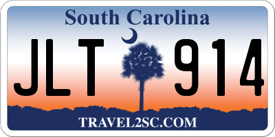 SC license plate JLT914