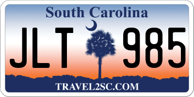 SC license plate JLT985