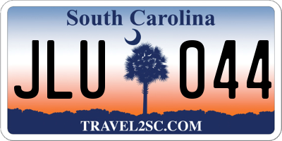 SC license plate JLU044