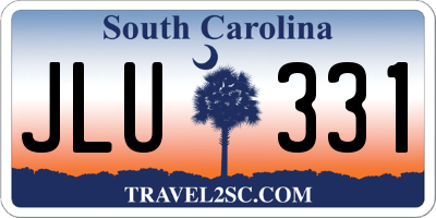 SC license plate JLU331
