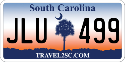 SC license plate JLU499