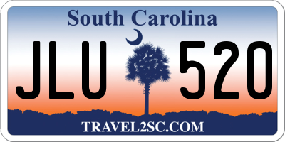 SC license plate JLU520