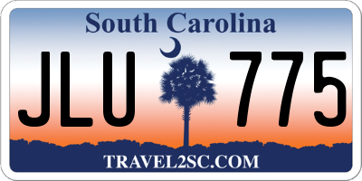 SC license plate JLU775