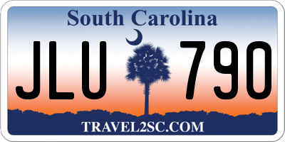 SC license plate JLU790