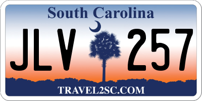 SC license plate JLV257