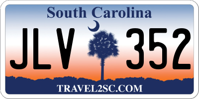 SC license plate JLV352