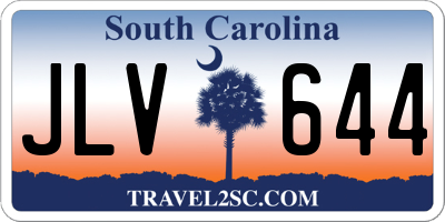 SC license plate JLV644