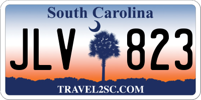SC license plate JLV823